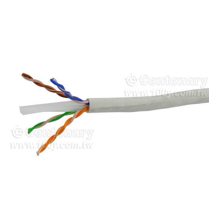 Cable,Cat.6,4P8C UTP,24AWG,CM,White - 63425 Product Image