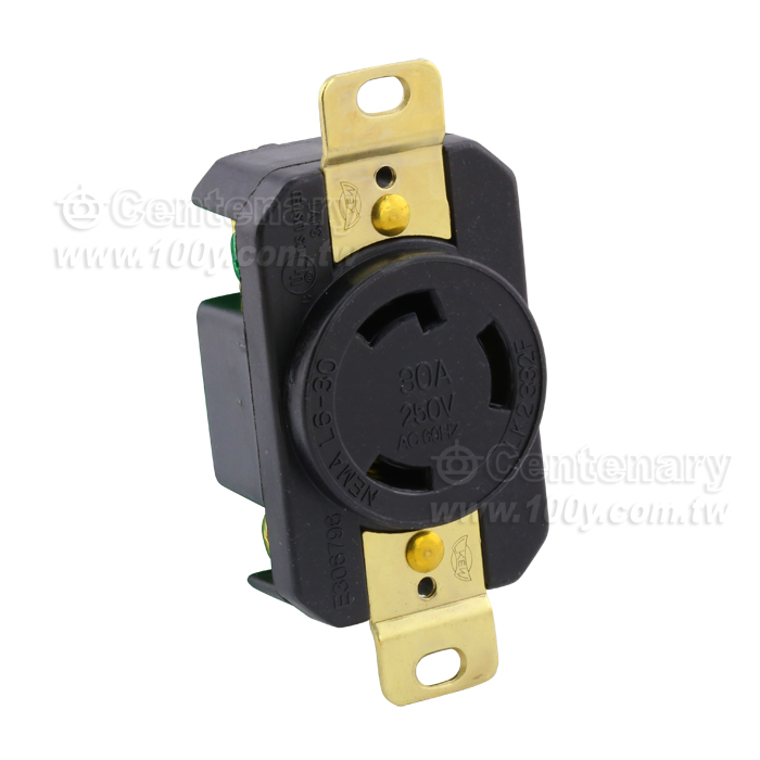 L6-30R 引掛式插接座-UL(塑膠)3P30A / 250V - 64998 產品圖片