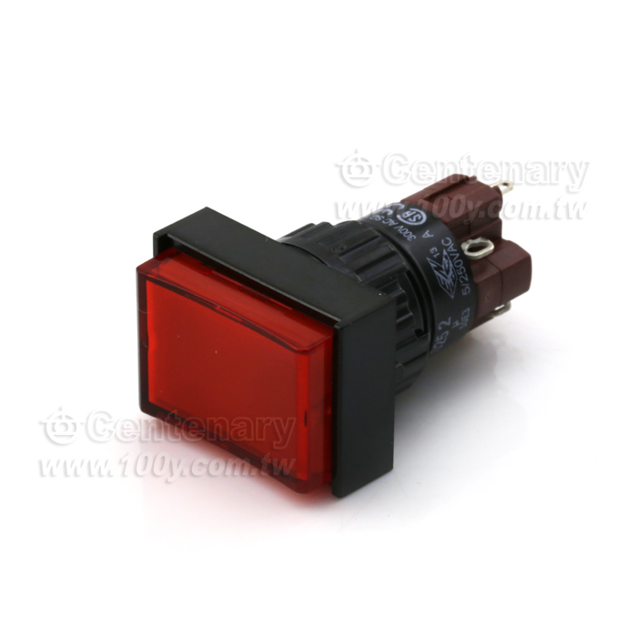 按鈕開關保持 紅+LED24V - 67581 產品圖片