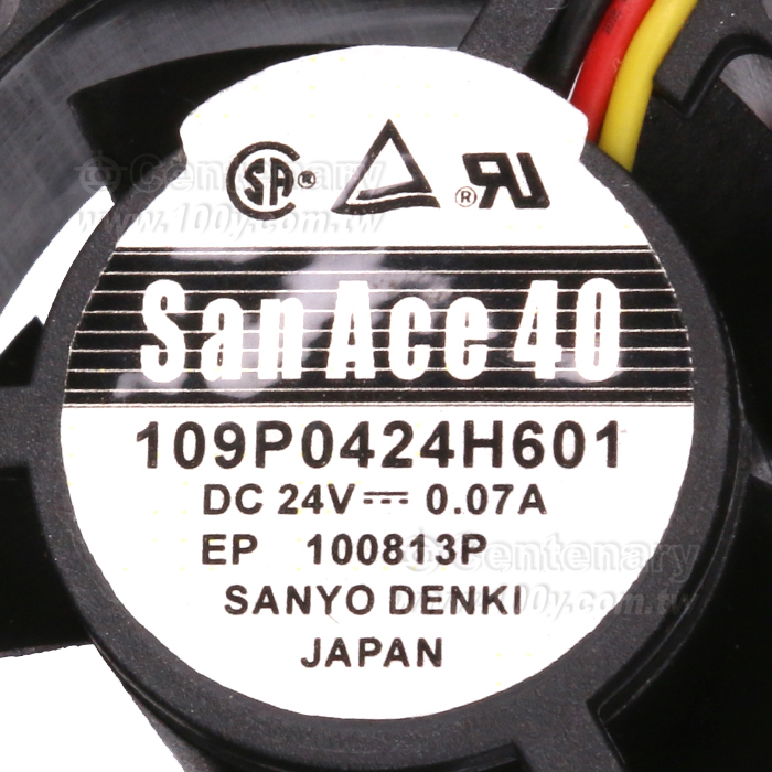 帶線風扇 DC24V 0.07A 1.68W 40*40*20mm - 105710 產品圖片
