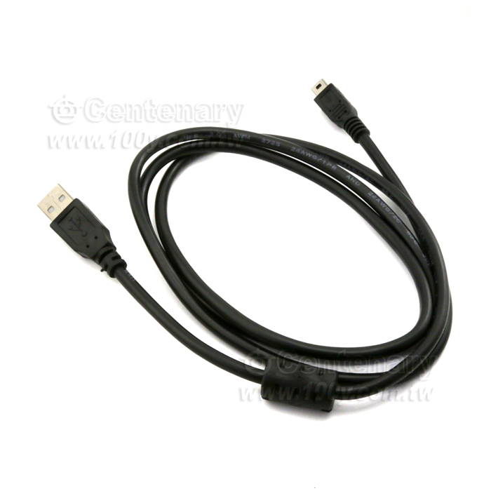 數位相機專用線USB-A/Mini 5Pin 黑色 1.5米 - 69321 產品圖片
