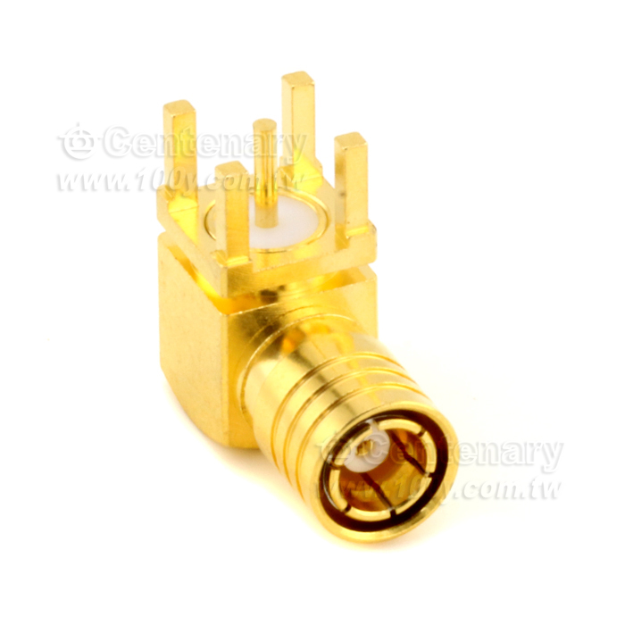 SMB PLUG P.C.B.MOUNT RIGHT ANGLE - 70524 Product Image