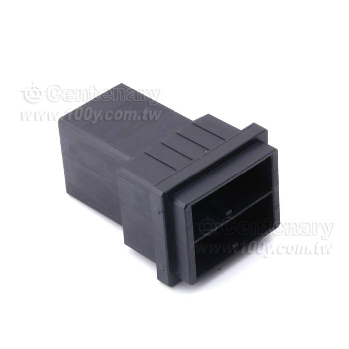 4 Position Rectangular Housing Connector Plug Black 0.400" (10.16mm) - 114559 Product Image