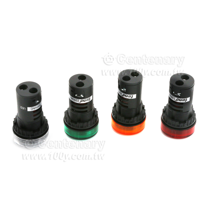 22mm直接常亮LED指示燈 220V 綠 (ROHS) - 58172 產品圖片
