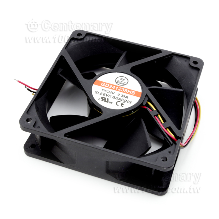 24Vdc Sleeve 三線式風扇 120*120*38mm - 73284 產品圖片