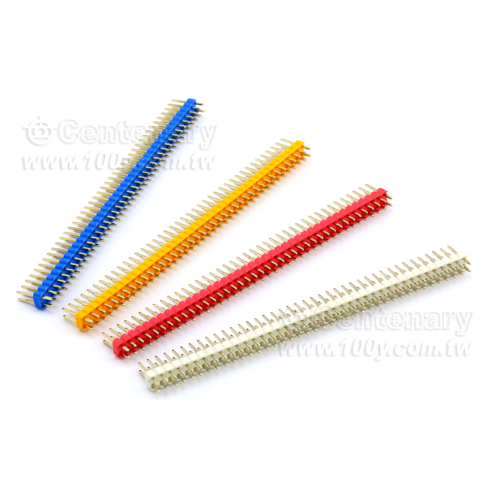 2.54mm Male Headers (Gold) -Double Row - 104630 Product Image