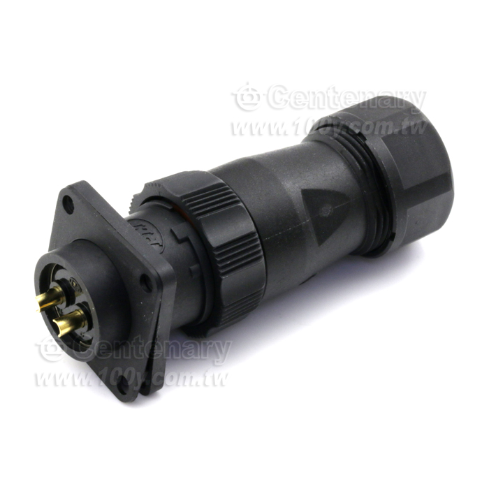 2P母插頭+2P公座(IP67防水) - 77354 產品圖片