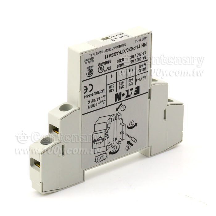 馬達保護斷路器用輔助觸點 1NO+1NC - 115039 產品圖片