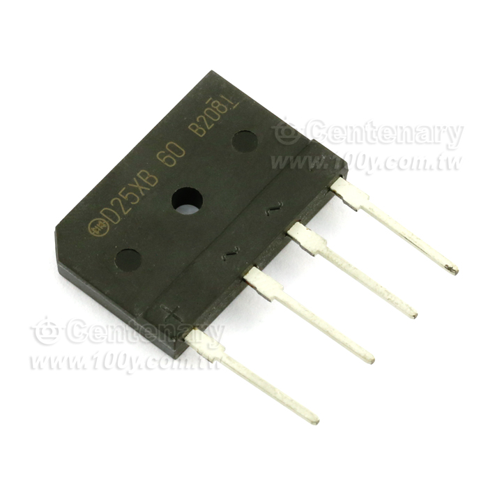 SIP-4  25A/600V整流器 - 77370 產品圖片