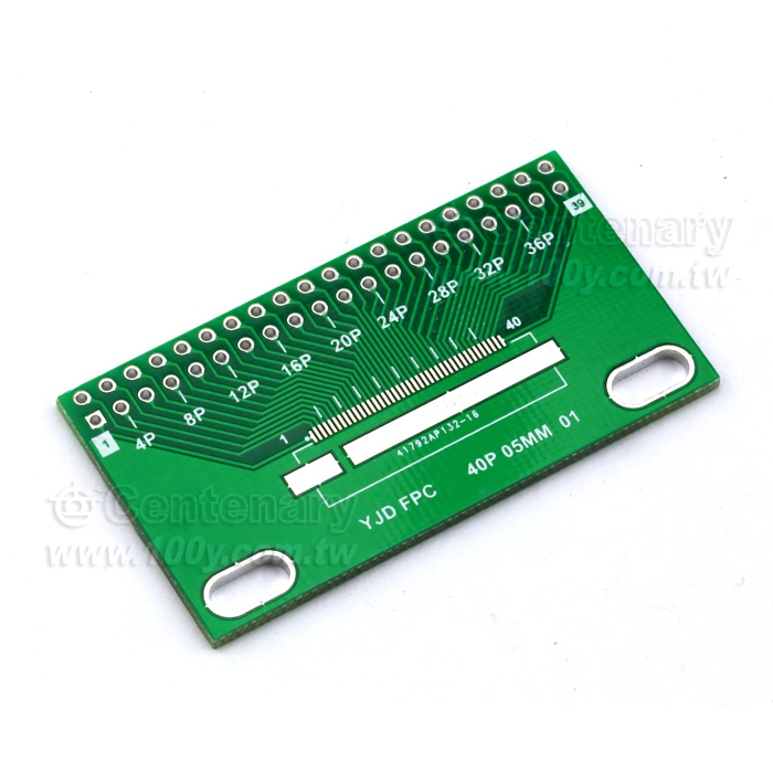 FPC FFC 轉接板40p轉DIP 27.94*52.07mm - 104575 產品圖片