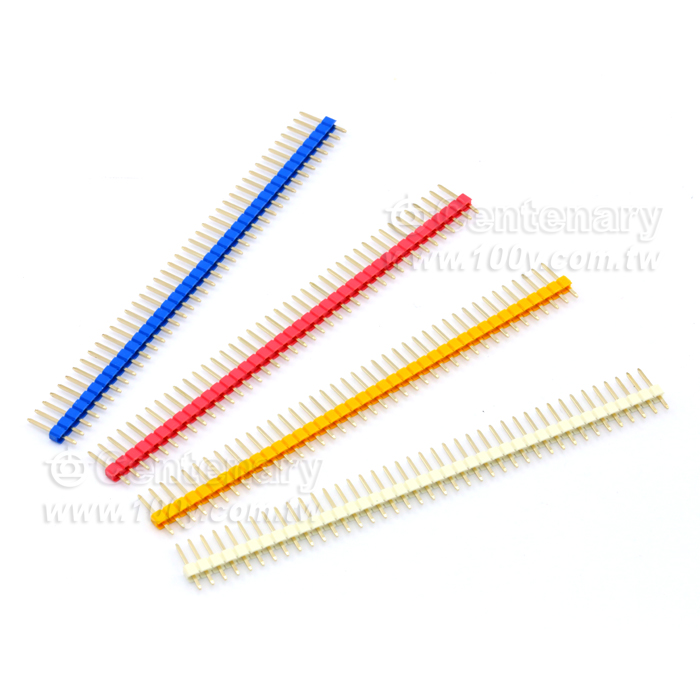 2.54mm Male Headers (Gold) -Single Row - 104629 Product Image