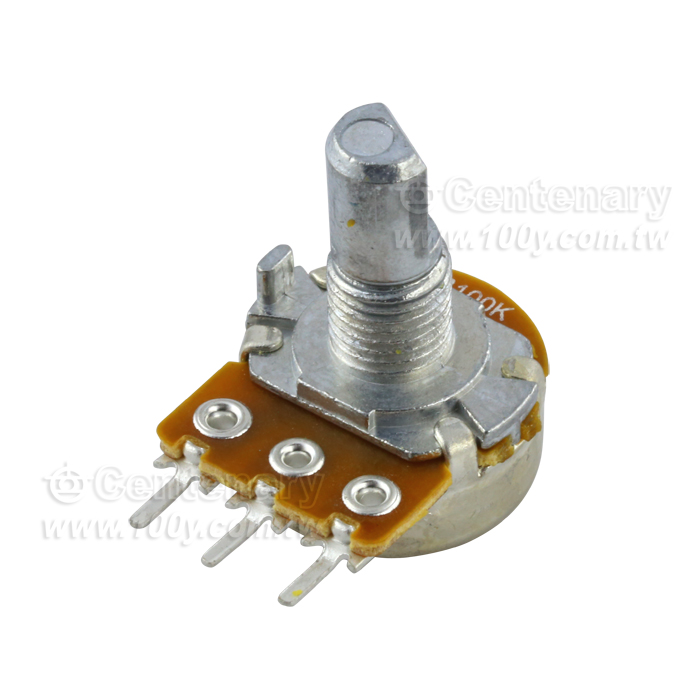 插板式單聯可變電阻 100Kohm ±20%【ROHS】 - 77713 產品圖片