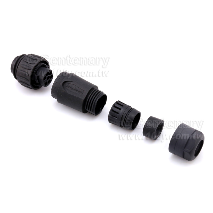 IP65/67  6+PE 防水接頭 black - 81623 產品圖片