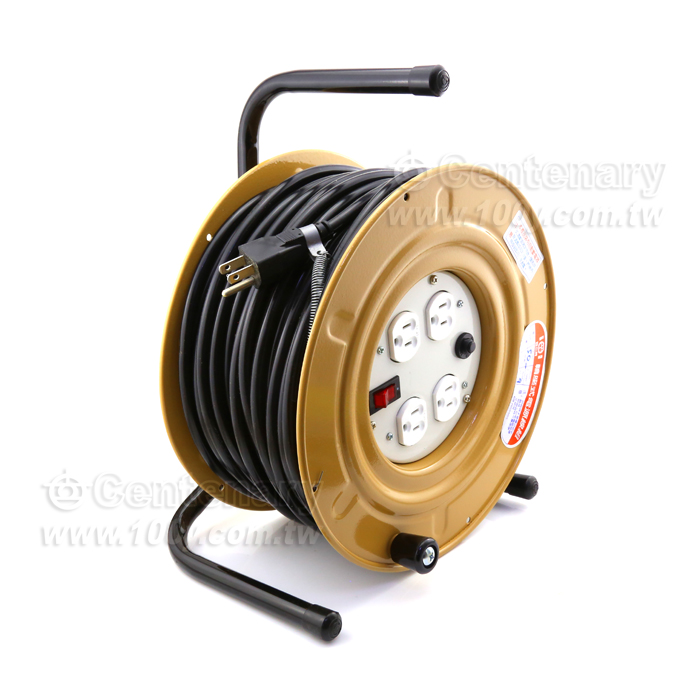 電纜輪座2平方3芯*50M/125VAC/11A鐵殼 - 81007 產品圖片