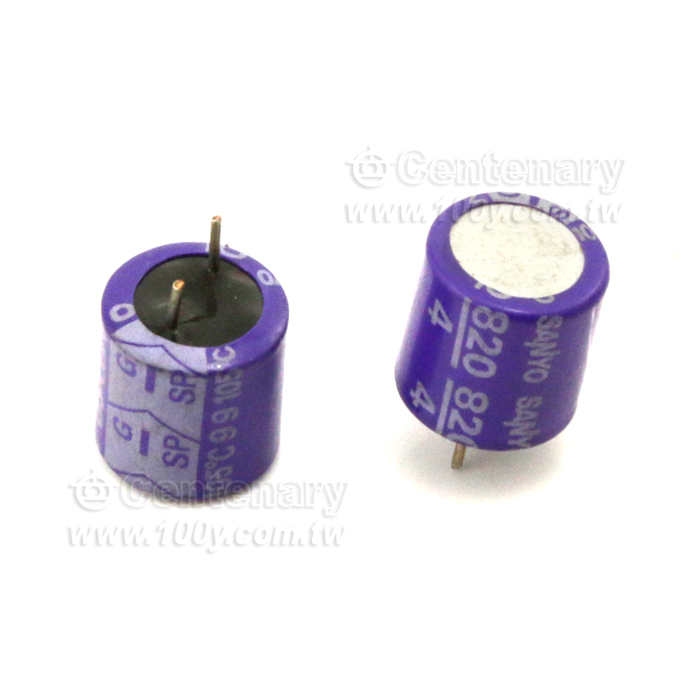 固態電解電容 820uF/4V - 82657 產品圖片