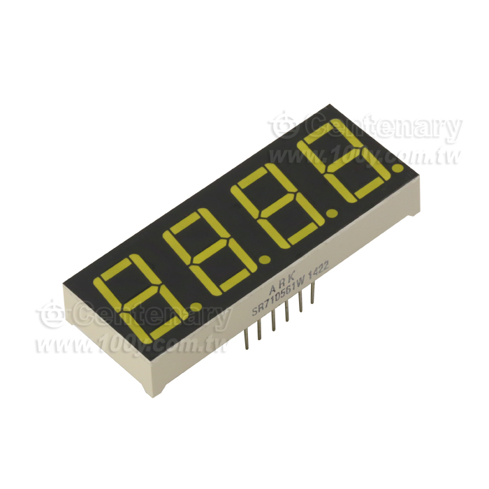 0.56" 白色 共陽超高亮數碼管 - 104977 產品圖片