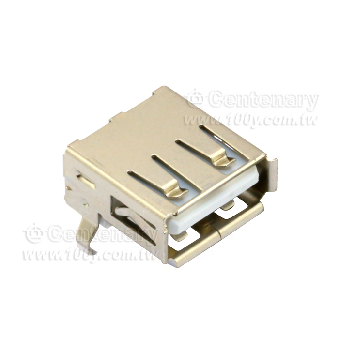 USB Jack DIP 90°  1Female*4P (ROHS) - 52652 產品圖片