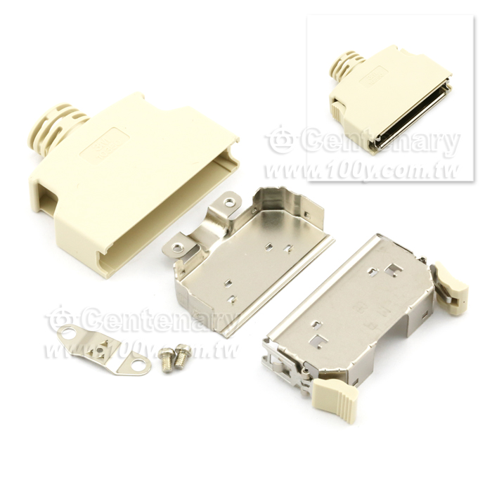 .050" Plastic Shielded Junction Shell for Round Cable - 83186 Product Image