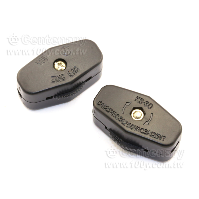 線上開關3A250V(黑色) - 12041 產品圖片