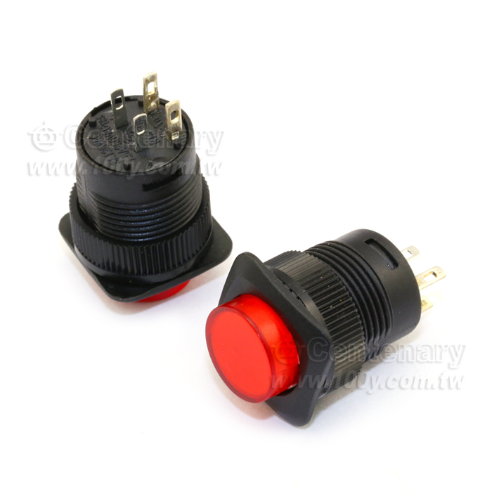 紅色 復歸A接點 w/3VdcLED - 32528 產品圖片