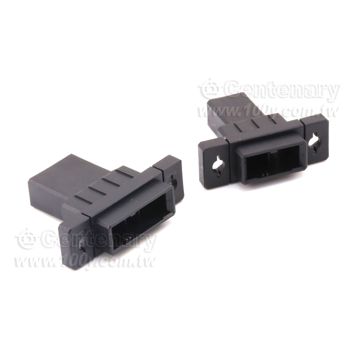 TE  4 Position Rectangular Housing Connector Plug Black 0.200" (5.08mm) - 165075 Product Image