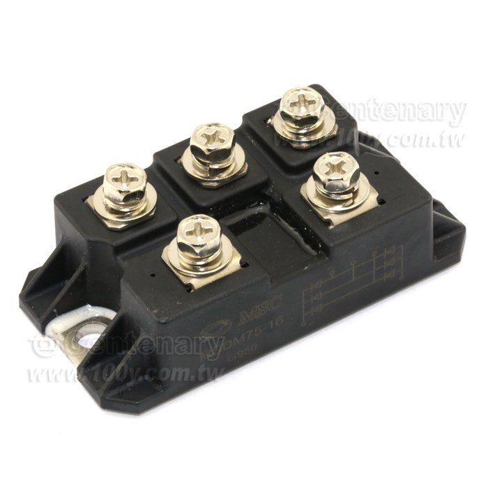 三相橋式整流器 75A 1600V - 84022 產品圖片