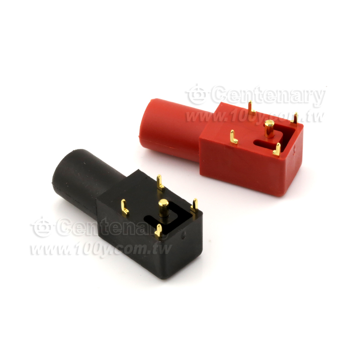 4mm 香蕉直角插座 紅 - 84841 產品圖片