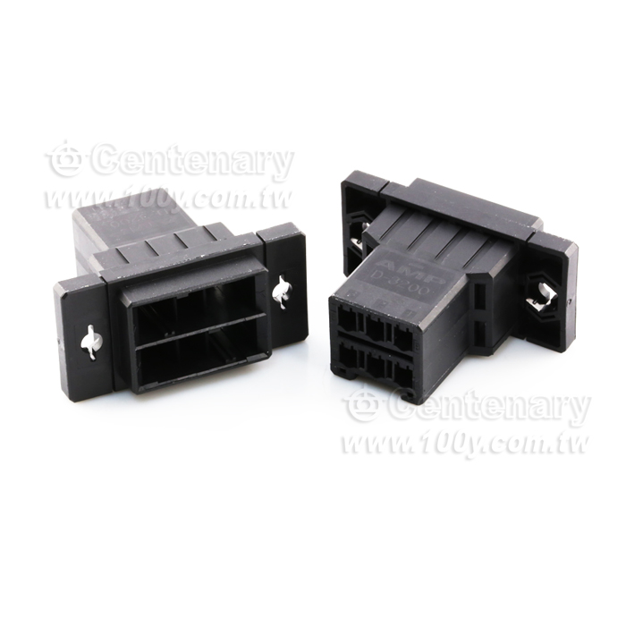 TE 6 Position Rectangular Housing Connector Plug Black 0.200" (5.08mm) - 84948 Product Image