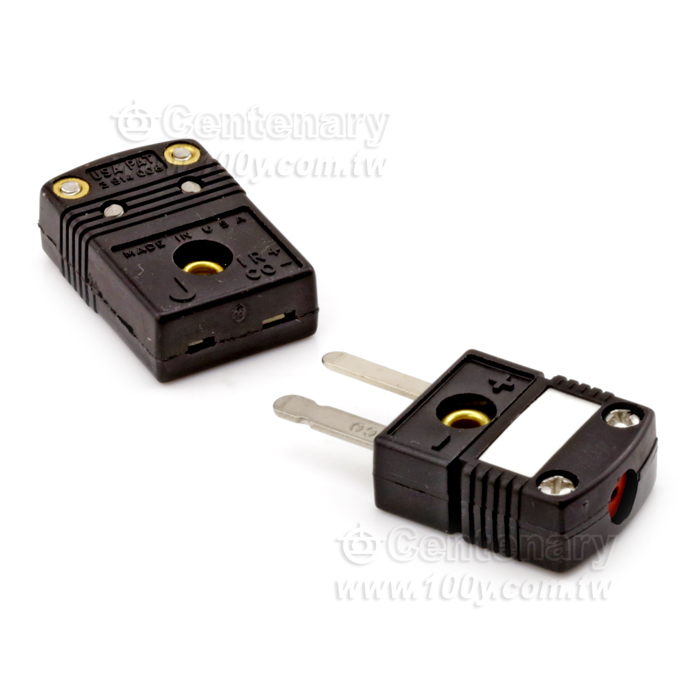 J Type 熱電偶插頭  公+母 (黑) - 86201 產品圖片