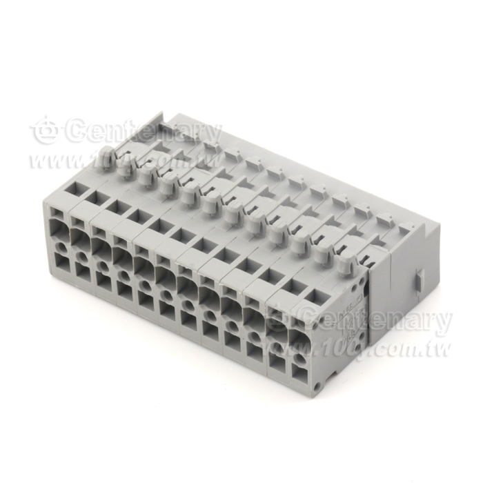 Plug with CAGE CLAMPRconnection and snap-in mounting feet for sheet thickness 0.6-1.2 mm - 86058 Product Image