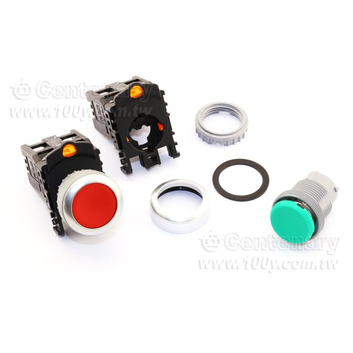 φ22mm Flat head Push Botton Switch - 87627 Product Image