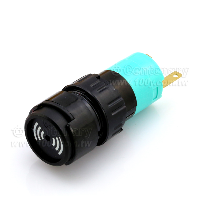 M16 圓型間歇聲蜂鳴器 24V LED閃紅 - 88186 產品圖片