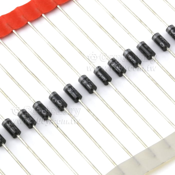 整流二極體 200V 1A DO-41 - 89329 產品圖片