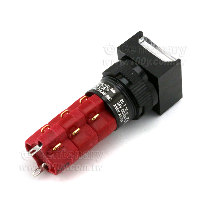 Square hight edge_Button with alternate action_Soldering Type Pushbutton Switch - 89173 Product Image