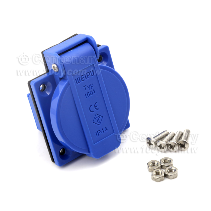 IP44 16A 2極 歐式插座 - 90277 產品圖片