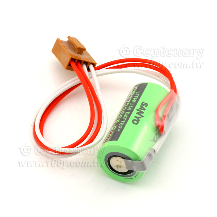 SANYO 3V鋰電池-帶線插頭 4pin - 91168 產品圖片