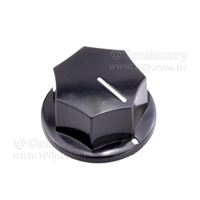 七角旋鈕，黑色 直徑6.0mm  33.2*17.4 - 112108 產品圖片