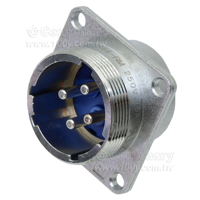 4P直管 公插頭 15A/250V - 91564 產品圖片