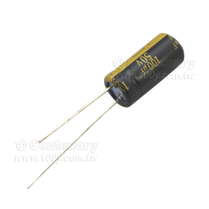 Panasonic_100uF/50V Miniature Aluminum Electrolytic Capacitor - 109311 Product Image
