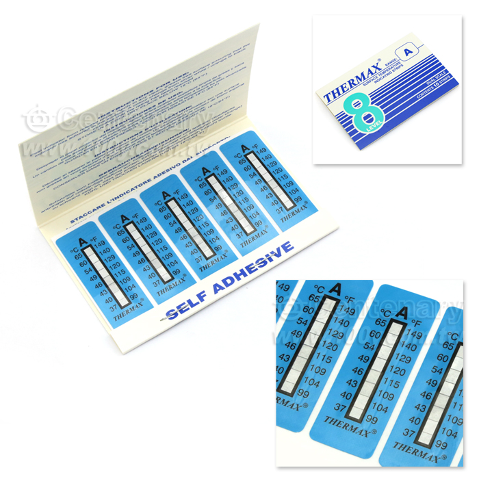 8 Level Irreversible Temperature Strip - 88704 Product Image