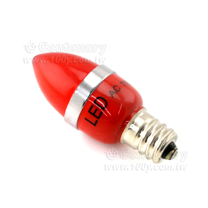 LED尖頭燈-紅 110V E12 - 94160 產品圖片