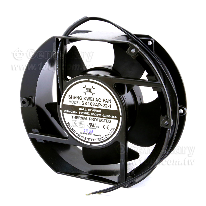 220VAC  6" 溫控式風扇 0.311/0.266A 172*150*51mm - 74730 產品圖片