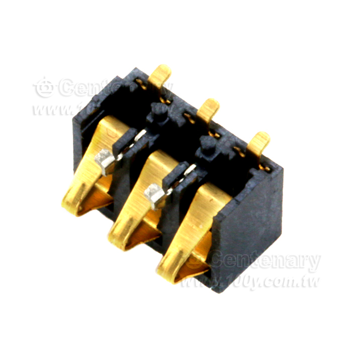 手機電池連接器 3P/2.8mm 鍍金 - 95213 產品圖片