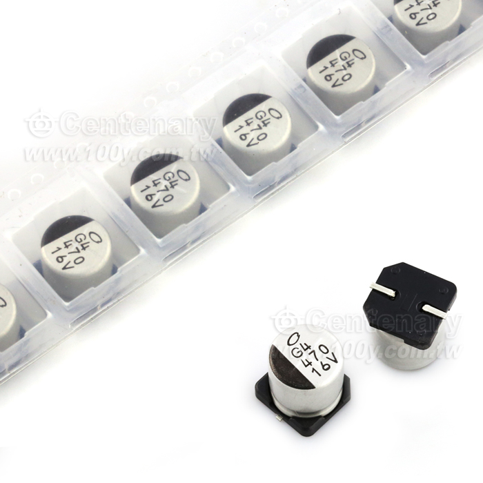 鋁質電解電容 SMD 16V 470uF 20% 85C 10X10 - 95987 產品圖片
