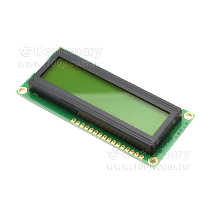 16*2 字符型 LCD 5V(黃綠底黑字) - 97007 產品圖片