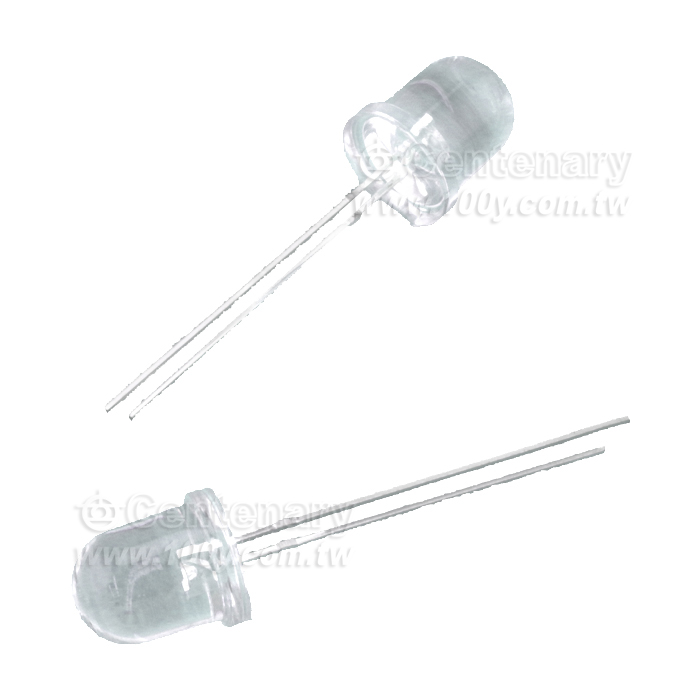 超亮8mmLED，透明膠體發綠光，長腳27-29mm - 105327 產品圖片