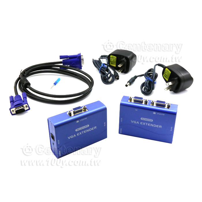 VGA+音頻延長器 (延長最遠達100米) - 97685 產品圖片
