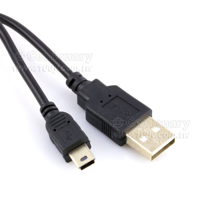 USB A/Mini USB 5P 黑色 ,足 0.75米 - 98083 產品圖片