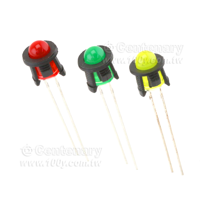 單顆∮5mm LED含燈套綠色 - 98813 產品圖片