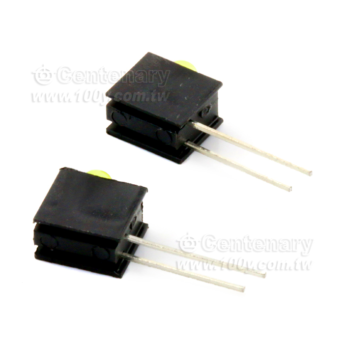 單顆∮3mm LED含座黃色 - 98814 產品圖片